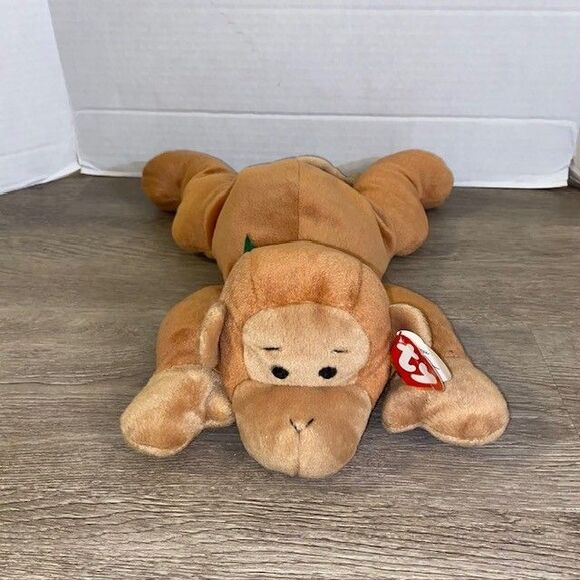 1997 TY Original Beanie Baby Buddy Pillow Pals Swinger the Monkey 14" Plush VTG - Picture 1 of 9